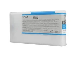 Inkoustová náplň Epson T6532 azurová 200 ml