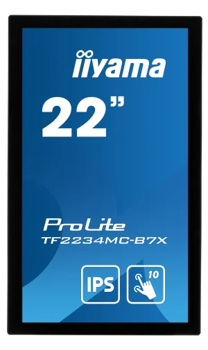 22" iiyama TF2234MC-B7X: IPS, FullHD, capacitive, 10P, 350cd/m2, VGA, DP, HDMI, IP65, černý - obrázek 4