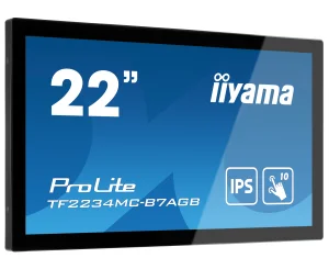 22" iiyama TF2234MC-B7AGB: IPS, FullHD, capacitive, 10P, 350cd/m2, VGA, HDMI, DP, IP65, černý - obrázek 2