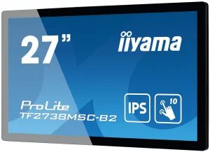 27" iiyama TF2738MSC-B2: IPS, FullHD, capacitive, 10P, 500cd/m2, DP, HDMI, DVI, 16/7, IP1X, černý - obrázek 3