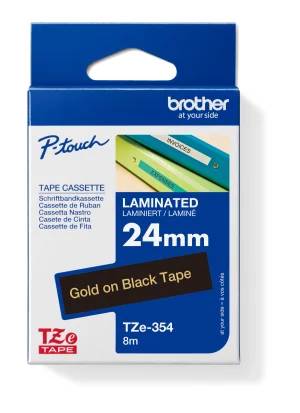 TZE-354,  černá/zlatá, 24mm