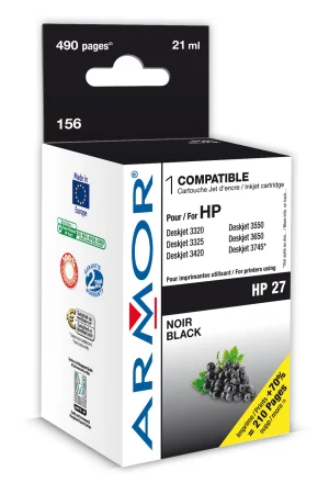 Inkoustová náplň HP DJ 3325 C8727AE černá 13 ml