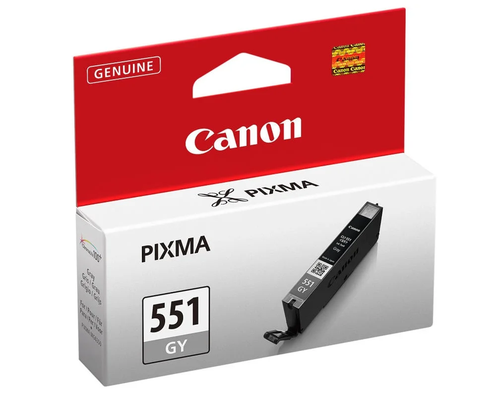 Inkoustová náplň Canon CLI-551 šedá 7 ml