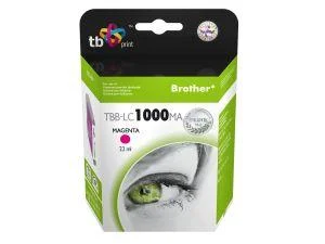 Inkoustová náplň Brother LC1000M purpurová 22 ml TB