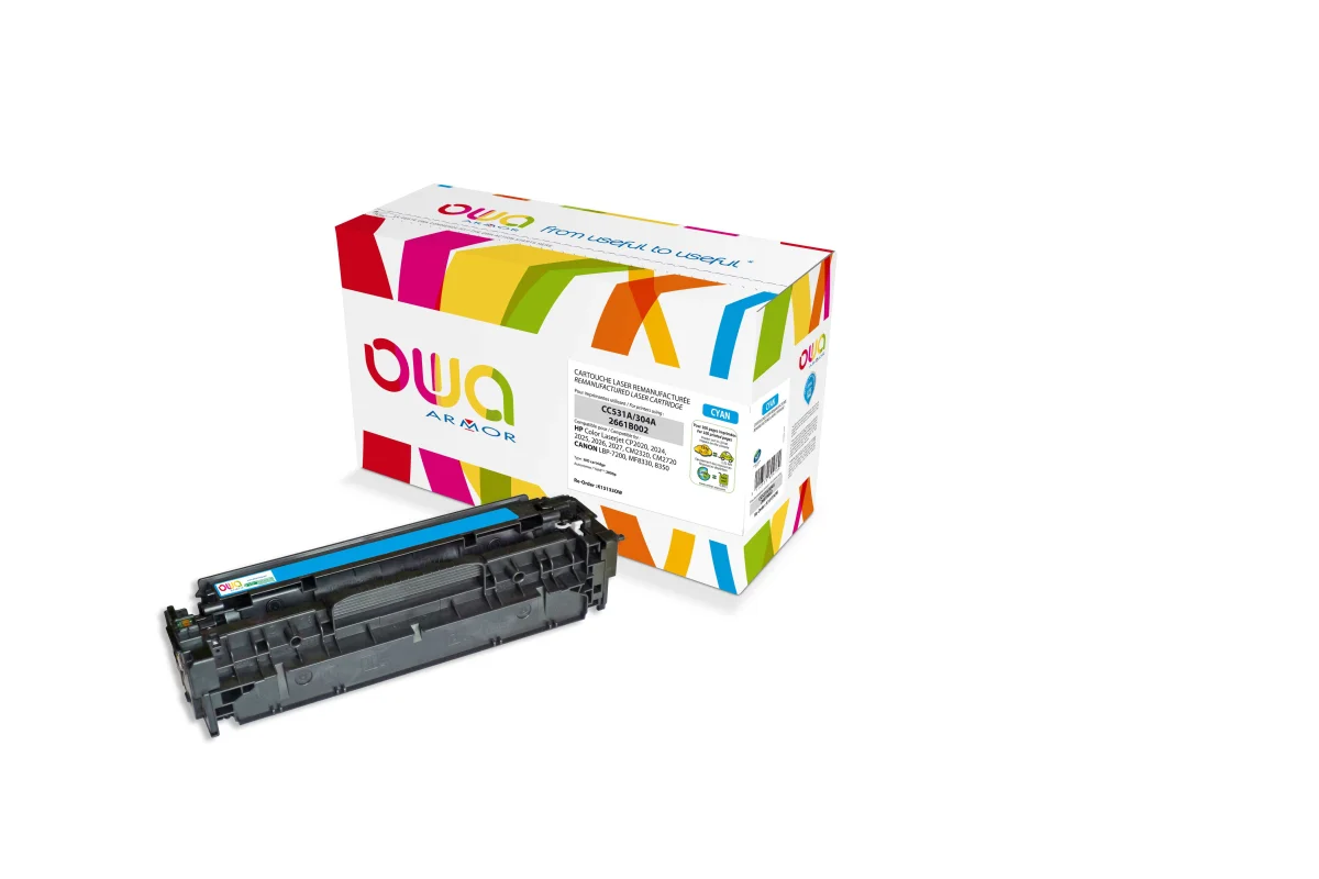 OWA Armor toner kompatibilní s HP CC531A, 2800st, modrá/cyan