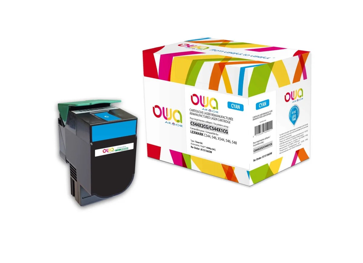 Toner Lexmark C544X2CG azurový 4000 stran (Armor)