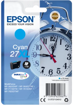 Epson Singlepack Cyan 27XL DURABrite Ultra Ink