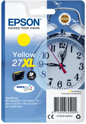 Inkoustová náplň Epson 27XL T2714 žlutá 10,4 ml DURABrite Ultra