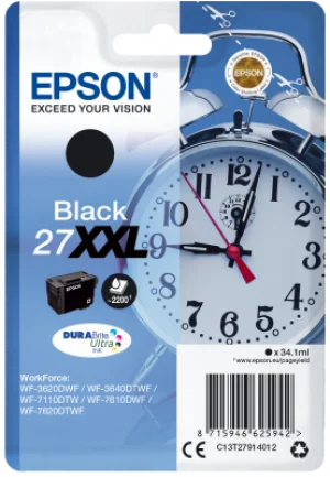 Inkoustová náplň Epson 27XXL černá DURABrite Ultra