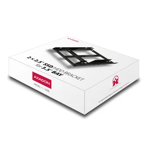 AXAGON RHD-225, kovový rámeček pro 2x 2.5" HDD/SSD do 3.5" pozice, montáž ventilátoru - obrázek 2