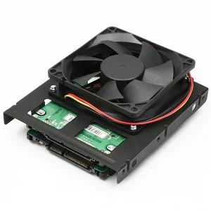AXAGON RHD-225, kovový rámeček pro 2x 2.5" HDD/SSD do 3.5" pozice, montáž ventilátoru - obrázek 7