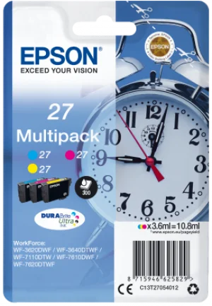 Epson Multipack 3-colour 27 DURABrite Ultra Ink