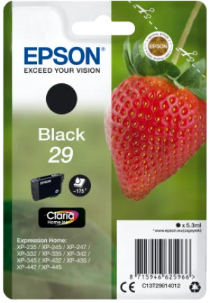 Epson Singlepack Black 29 Claria Home Ink