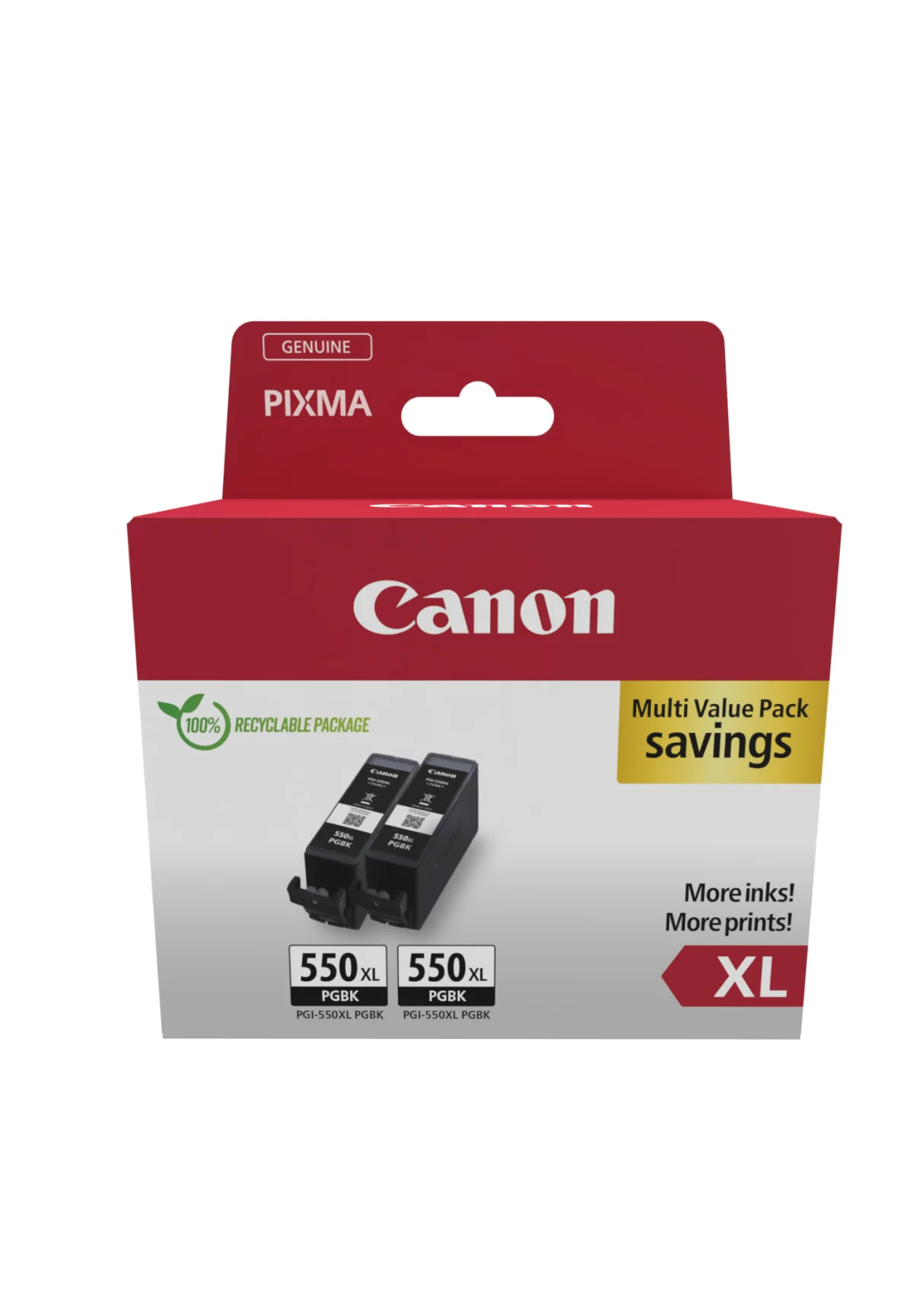 Inkoustová náplň Canon PGI-550XL černá twin pack