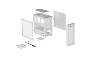 Počítačová skříň Genesis IRID 503 ARGB LITE/Mini Tower/Transpar./Bílá - obrázek 21