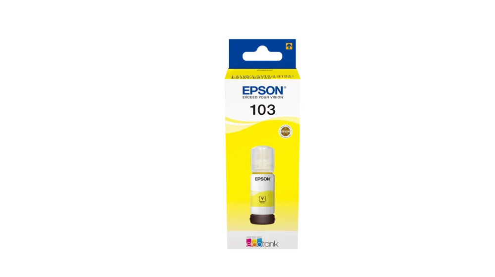 Inkoustová náplň Epson 103 T00S4 EcoTank žlutá 65 ml