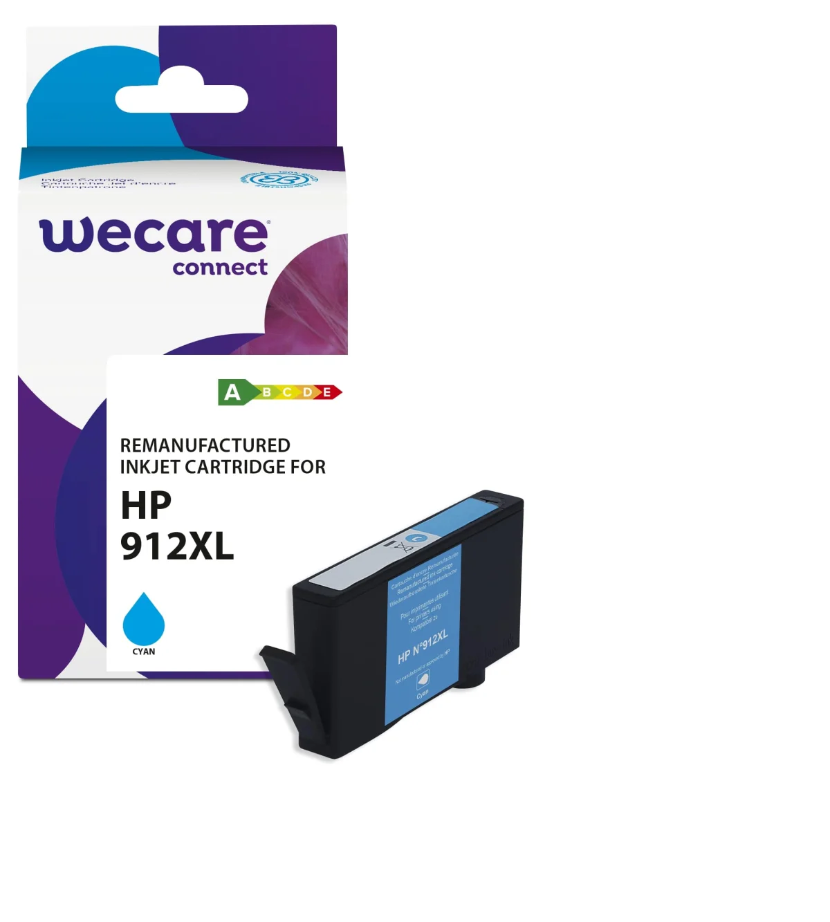 Inkoustová náplň HP 912XL azurová 10,5 ml kompatibilní (ARMOR)