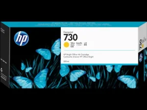 Inkoustová náplň HP 730 žlutá 300 ml