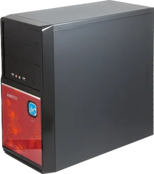 AMEI AM-C1002BR/Micro ATX/Černá a červená - obrázek 5