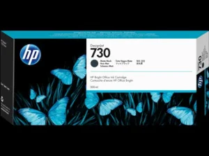 Inkoustová náplň HP 730 matná černá 300 ml