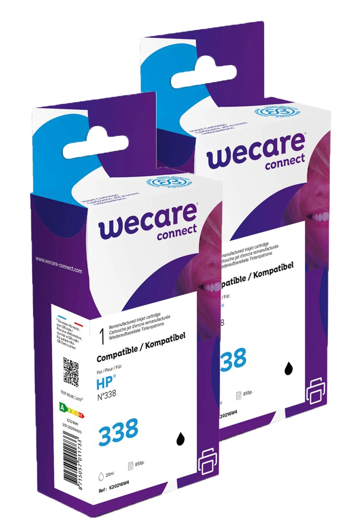 Inkoustová náplň HP C8765EE černá 2x20 ml WECARE ARMOR