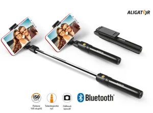 Bluetooth selfie tyč ALIGATOR HA12, černá - obrázek 4