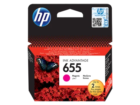 Inkoustová náplň HP 655 purpurová CZ111AE