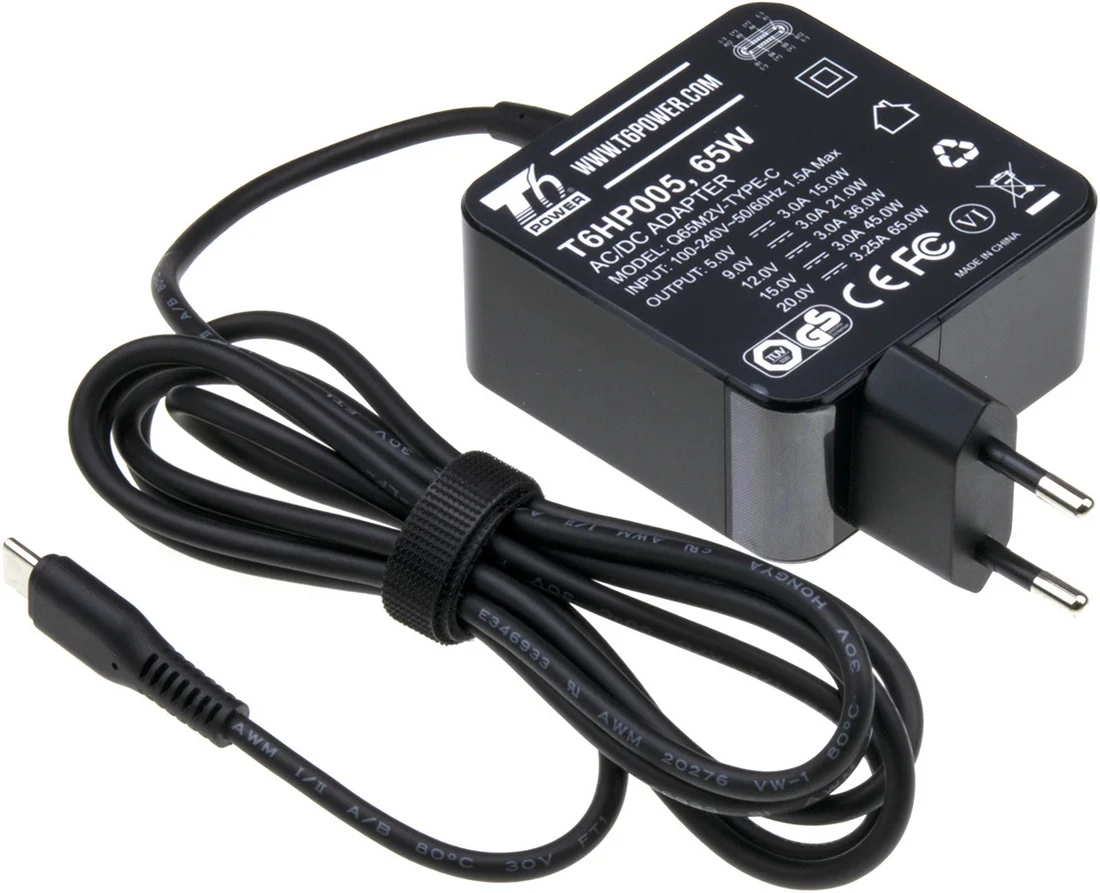 T6 Power univerzální adaptér k notebooku 65W USB-C