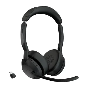 Jabra Evolve2 55/Stereo/ANC/USB-C/BT-USB/Bezdrát/MS/Černá - obrázek 1