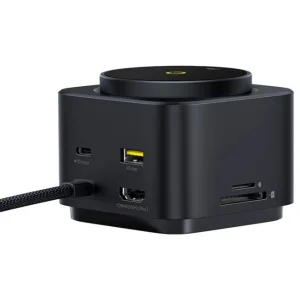 Baseus Nabíjecí stanice MagPro 7v1 s bezdrátovým nabíjením 15W cosmic black - obrázek 5