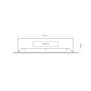 Datacom 19" rozvaděč pod omítku 4U+2U/150mm plech - obrázek 5