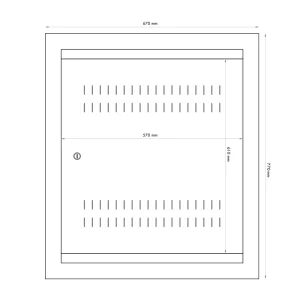 Datacom 19" rozvaděč pod omítku 4U+2U/150mm plech - obrázek 7