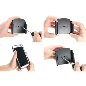 Brodit držák do auta na mobilní telefon nastavitelný, bez nabíjení, š. 75-89 mm, tl. 6-10 mm - obrázek 5