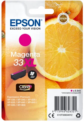 Inkoustová náplň Epson 33XL purpurová Claria Premium