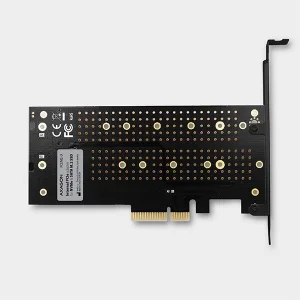 AXAGON PCEM2-D, PCIe x4 - M.2 NVMe M-key + SATA B-key slot adaptér, vč. LP - obrázek 2