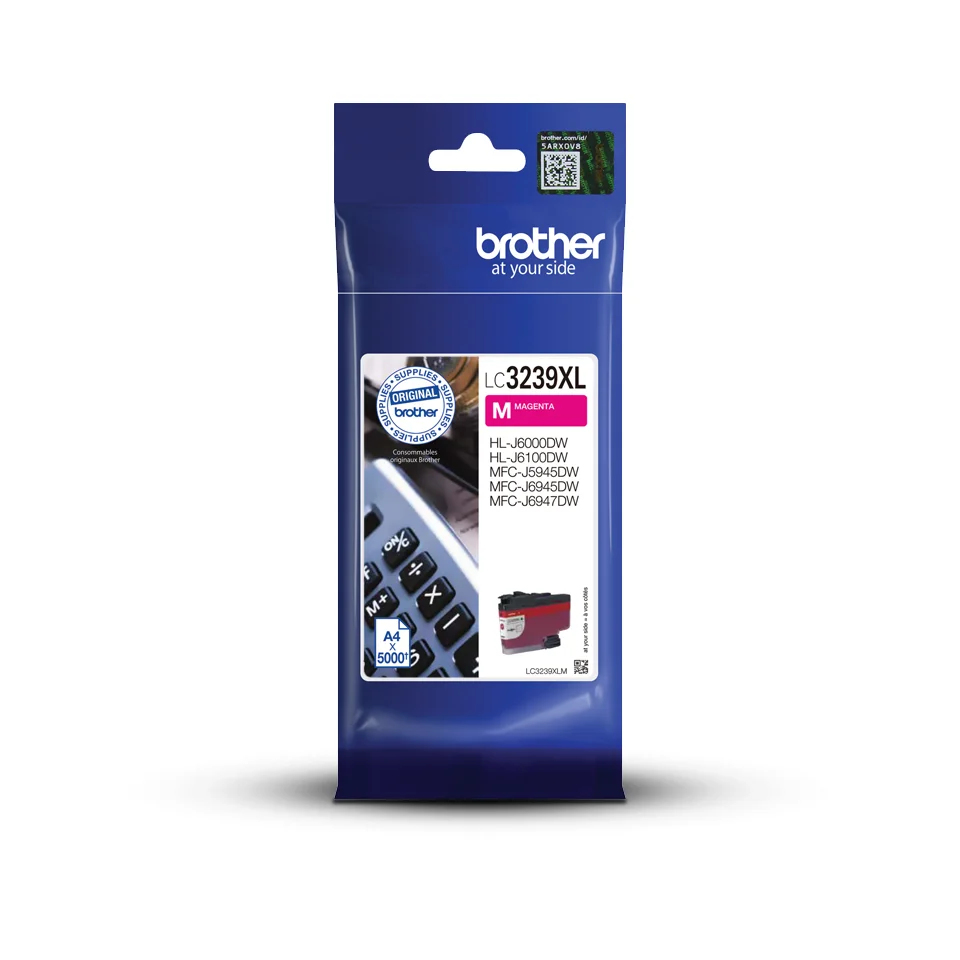 Inkoustová náplň Brother LC-3239XLM purpurová 5000 stran
