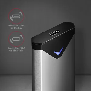AXAGON EEM2-UG2, USB-C 10Gbps - M.2 NVMe SSD ARROW box, stříbrný - obrázek 4