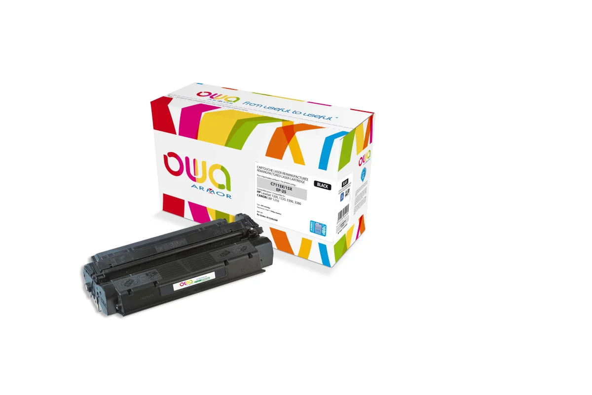 OWA Armor toner kompatibilní s HP LJ1200, C7115X, 7000st, JUMBO, černá/black 
