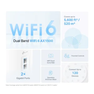 TP-Link Deco X10(3-pack) AX1500 Home Mesh System - obrázek 2