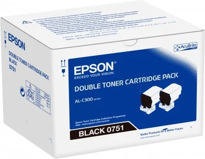 Toner Epson WorkForce AL-C300 černý 14600 stran dvojbalení
