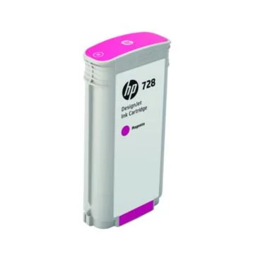 Inkoustová náplň HP 728 purpurová 130 ml