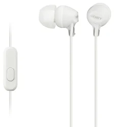 SONY sluchátka MDR-EX15AP, handsfree, bílé
