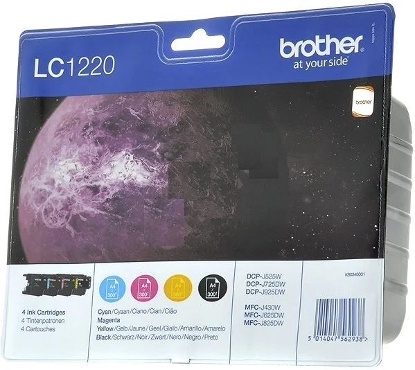 Inkoustová náplň Brother LC-1220VALBP multipack 4ks