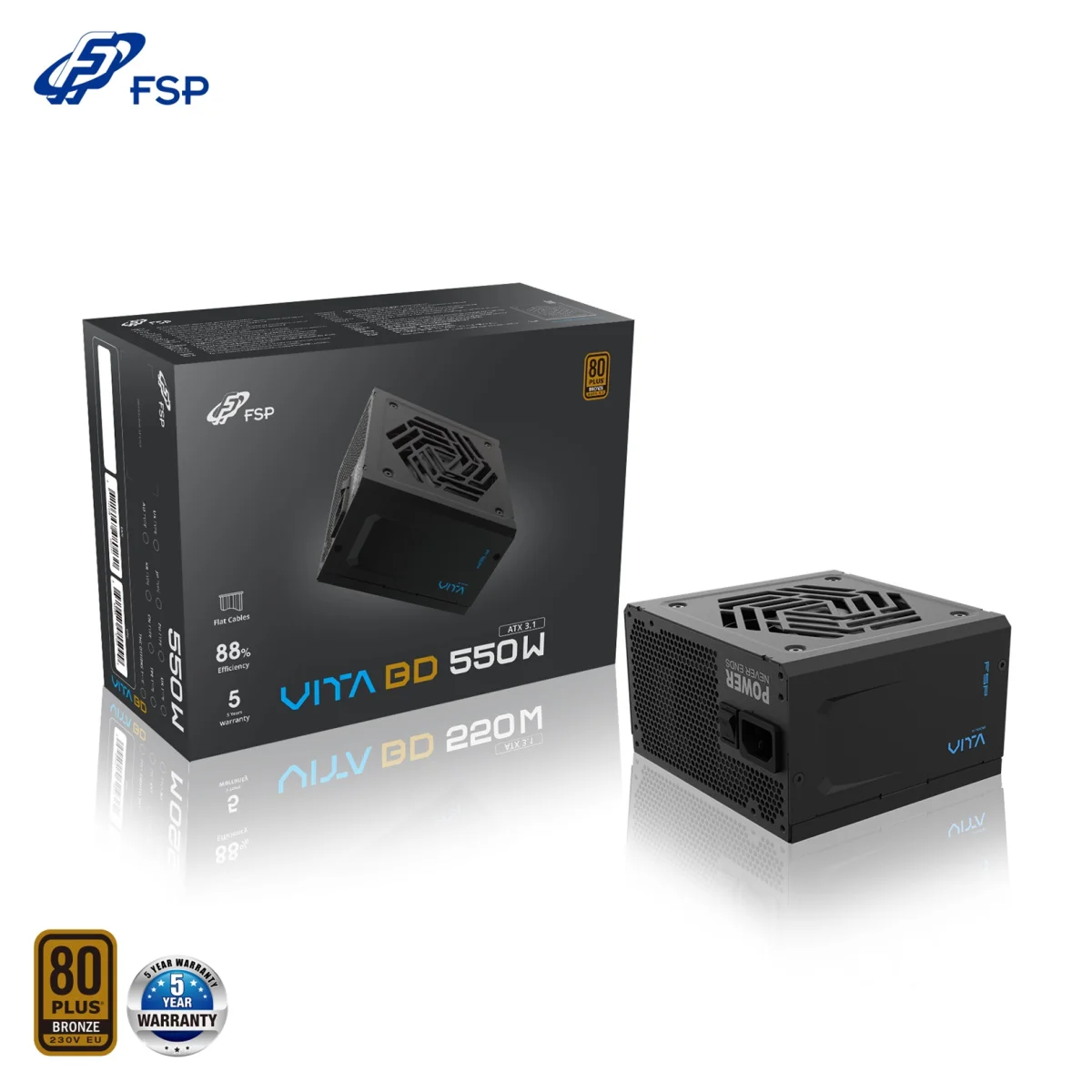 FSP VITA BD/550W/ATX 3.1/80PLUS Bronze 230V/Retail