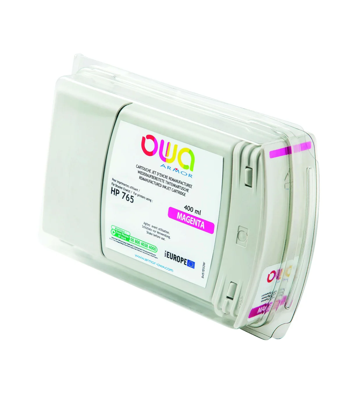 Inkoustová náplň HP DJ T7200 purpurová 400 ml F9J51A (ARMOR)