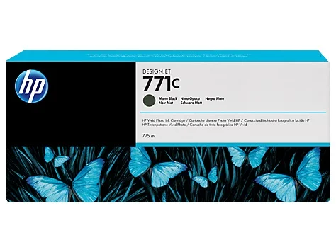 Inkoustová náplň HP 771C matná černá B6Y07A