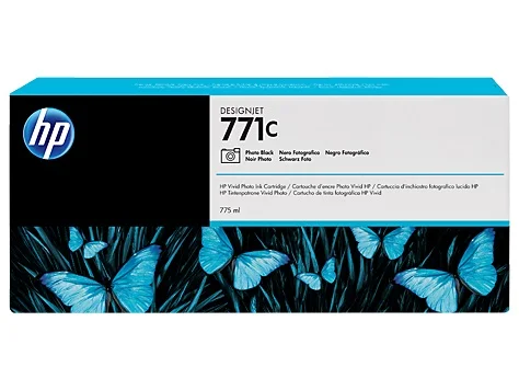 Inkoustová náplň HP 771C foto černá B6Y13A