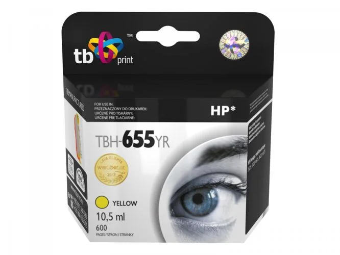 Ink. kazeta TB kompatibilní s HP 655, Yellow, ref.