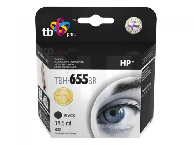 Inkoustová náplň HP 655 černá 19,5 ml (TB)