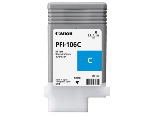 Inkoustová náplň Canon PFI-106 azurová 130 ml